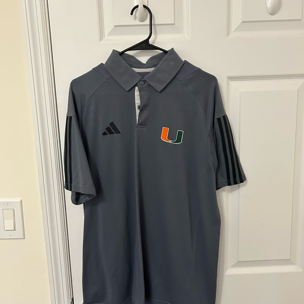 University of Miami x Adidas Sideline Polo